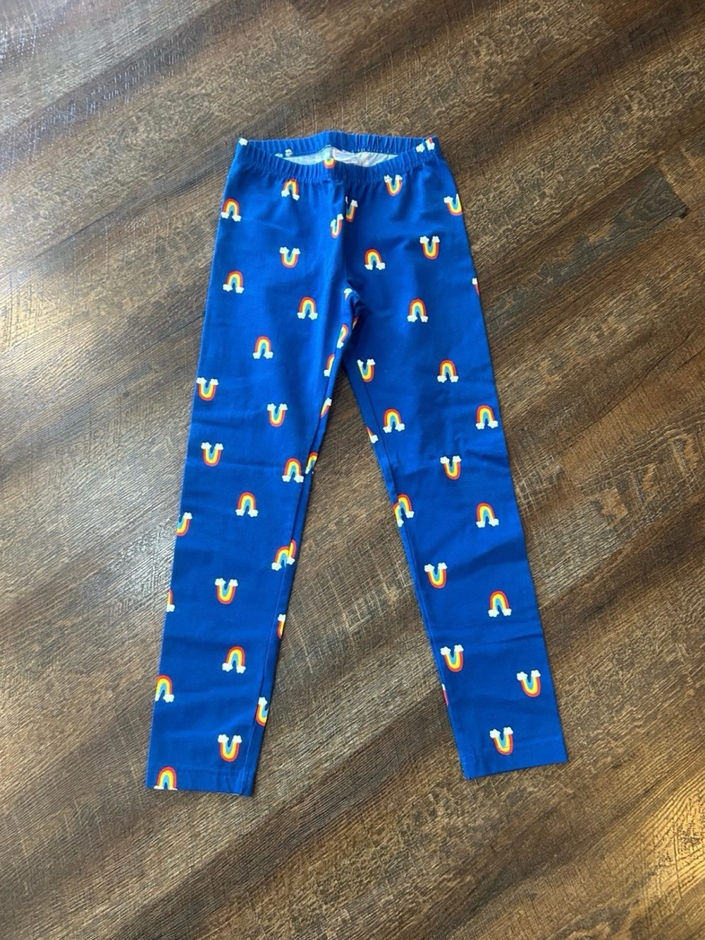 Hanna Andersson Blue Rainbow Print Leggings